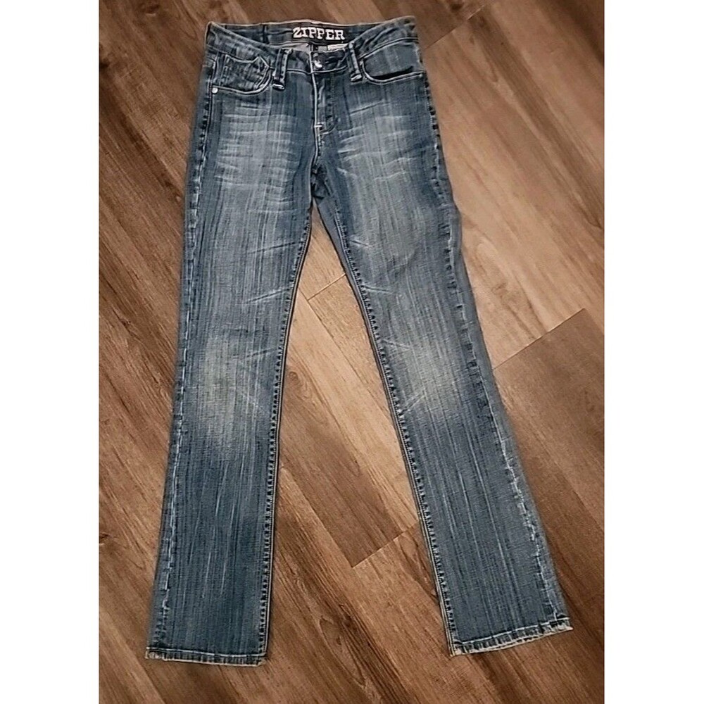 Vintage Zipper Jeans 5 Straight Y2k 26x31